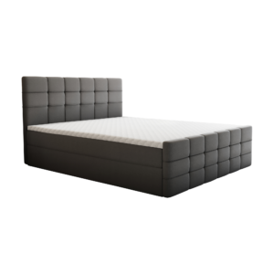 Boxspringová posteľ, 160×200, sivá, BEST