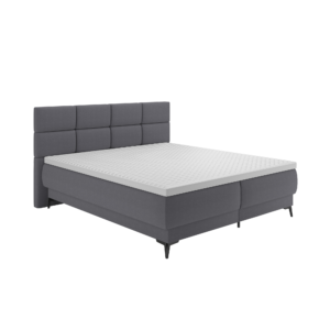 Boxspringová posteľ, 180×200, sivá, OPTIMA B