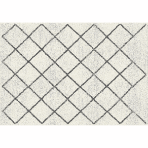 Koberec, béžová/vzor, 100×150, MATES TYP 2