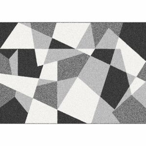 Koberec, čierna/sivá/biela, 67×120, SANAR