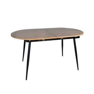 Jedálenský stôl, rozkladací, dub/čierna 150-190×75 cm, TAMERON