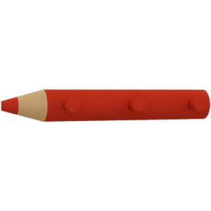 Vešiak V Tvare Ceruzky Š: 37cm, Červený