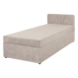 Boxspringová posteľ, jednolôžko, béžová, 90×200, univerzálna, SUPA